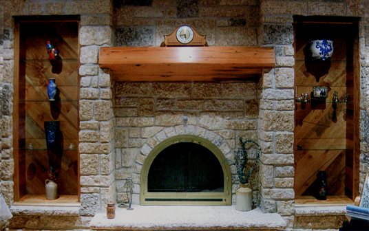 Custom Fireplace and Mantel
